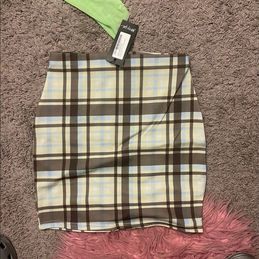 mini plaid skirt